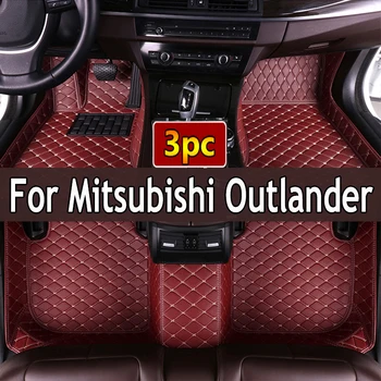 Автомобильные коврики для Mitsubishi Outlander 2022 2021 2020 2019 5-местные Ковры, изготовленные на заказ чехлы, Салонные автоаксессуары, водонепроницаемые