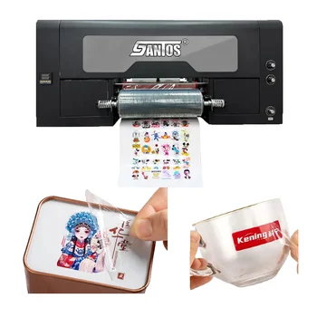 2023 Новая Технология печати UV Dtf 30 см Принтер A3 DTF UV A4 Рулон В Рулон Impresora UV DTF Sheet Printer