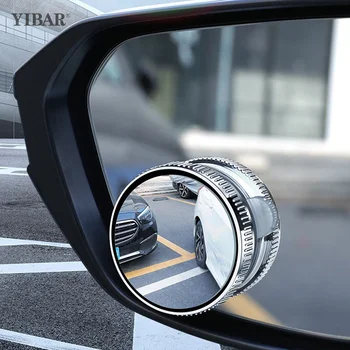 1 Пара Зеркал Слепого Пятна Для Автомобильного Дорожного Зеркала Зеркало Заднего Вида Автомобиля 360 Градусов Присоска Ассистент Парковки Выпуклое Круглое Зеркало