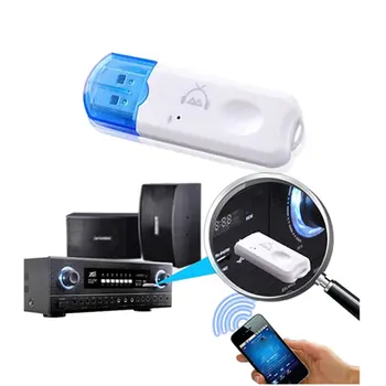 USB Bluetooth 2.1 Приемник Аудио Стерео Адаптер с микрофоном Комплект ключей беспроводной громкой связи для динамика Автомобильный Mp3 Плеер