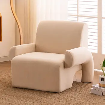 Кресло для гостиной отеля Дизайнерский акцент для макияжа, Ленивое офисное кресло для чтения, расслабляющая мебель для кинотеатра Sillon с откидной спинкой DWH
