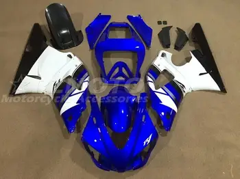 4Gifts Новый ABS Мотоциклетный Комплект Обтекателей, Пригодный Для YAMAHA YZF-R1 1998 1999 98 99 Кузов Белый Синий