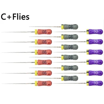Denspay 6 шт. /кор. Стоматологический файл C Endodontic Endo для прочистки корневых каналов Файлы из нержавеющей стали 6# 8#10# 12.5# 15# Файлы для корневых каналов