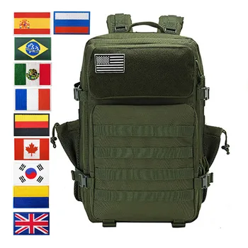 Модный военный рюкзак 45 л Тактический Рюкзак Мужской Повседневный камуфляж большой емкости Походный рюкзак для кемпинга На открытом воздухе