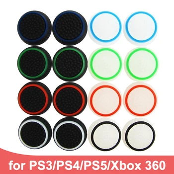 2 шт. колпачки для джойстиков PS5/PS4/ PS3/Xbox Мягкие силиконовые колпачки для джойстиков с шероховатой поверхностью, колпачки для контроллеров PlayStation