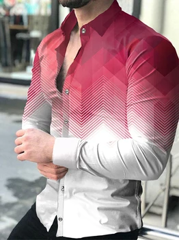 Модная мужская легкая роскошная рубашка, повседневная рубашка, топы с длинными рукавами и рисунком, мужская одежда для вечеринок, рубашка-кардиган S-6XL