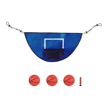 Баскетбольное кольцо для батута, включая Небольшие Баскетбольные Водонепроницаемые Материалы Мини-Баскетбольное кольцо для Батута с ограждением